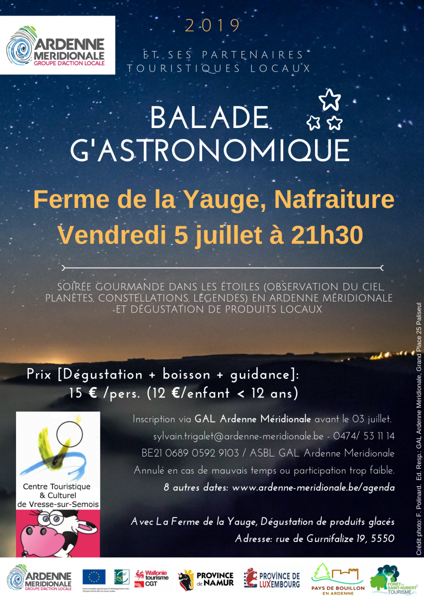 Nafraiture GAL Ardenne Meridionale Balade G'Astronomique