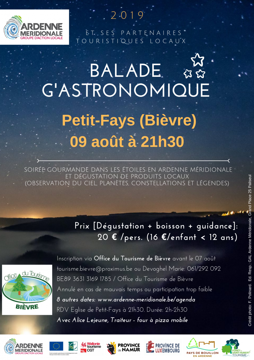 Petit-Fays Bièvre GAL Ardenne Méridionale Balade G'Astronomique