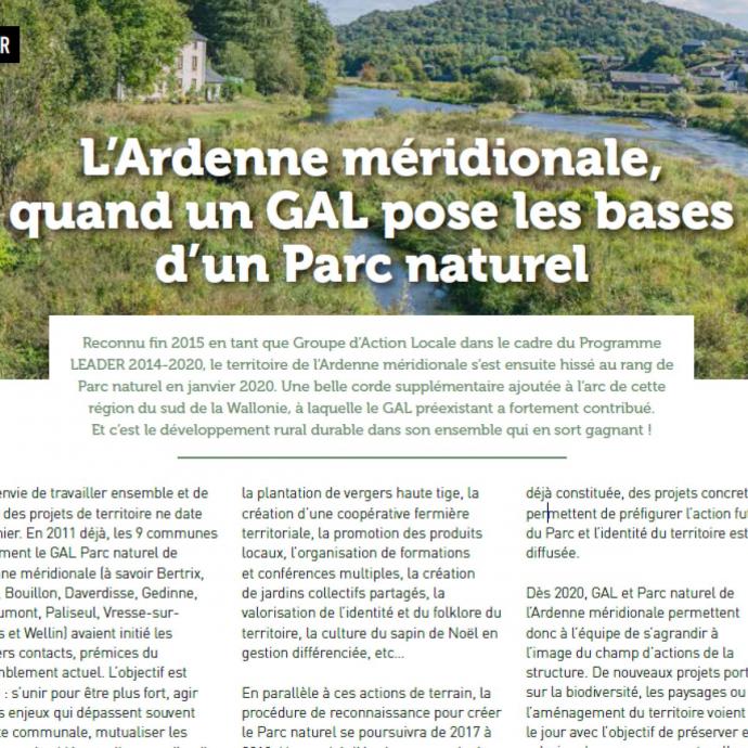 L’Ardenne méridionale, quand un GAL pose les bases d’un Parc naturel - Revue de presse GAL Ardenne Meridionale