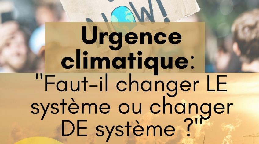 Conférence sur l'urgence climatique à Wellin